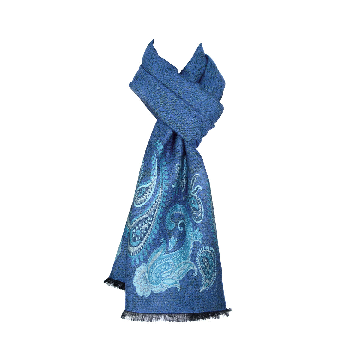 Echarpe en laine et soie Jade