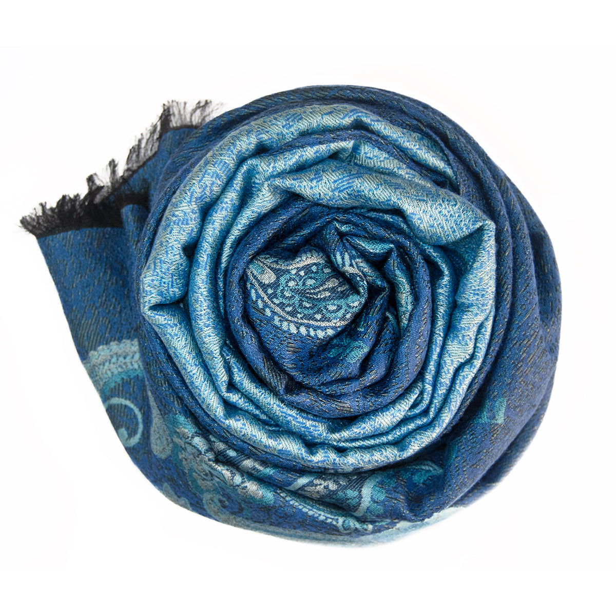 Echarpe en laine et soie Jade