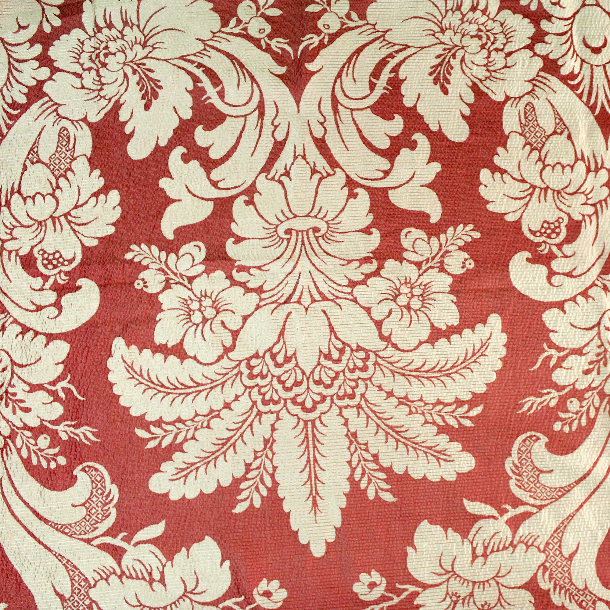 Coupon Damas soie rouge et or - Philéone