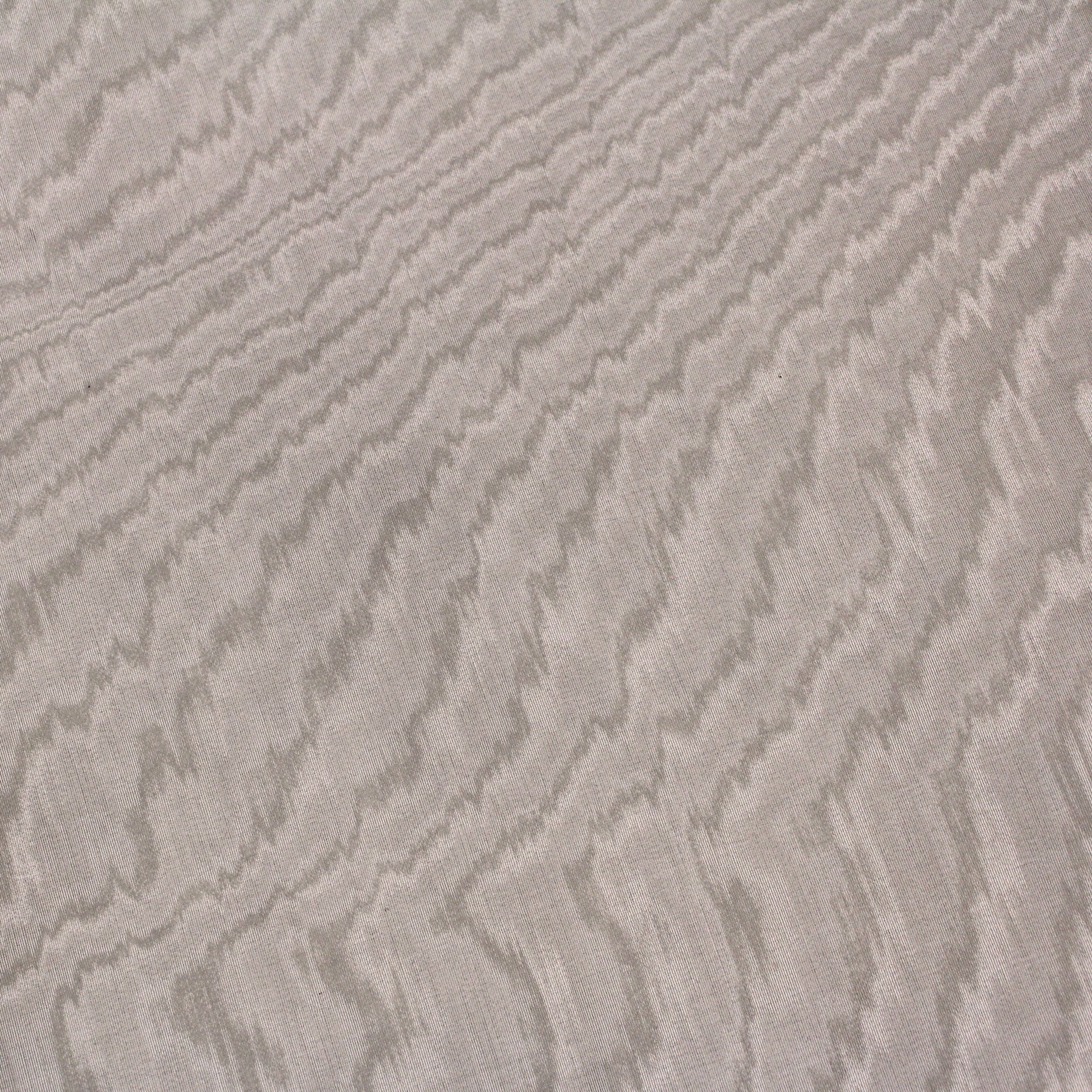 Moire fabric coupon in sand beige viscose and cotton
