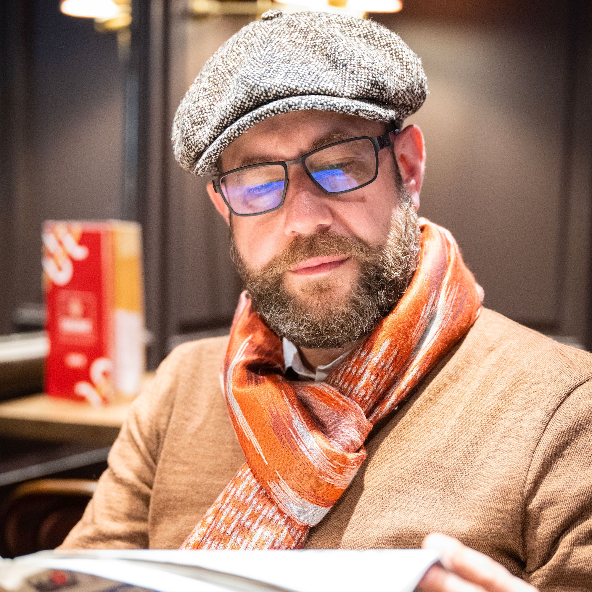 Écharpe en soie et cachemire Roman - Philéone