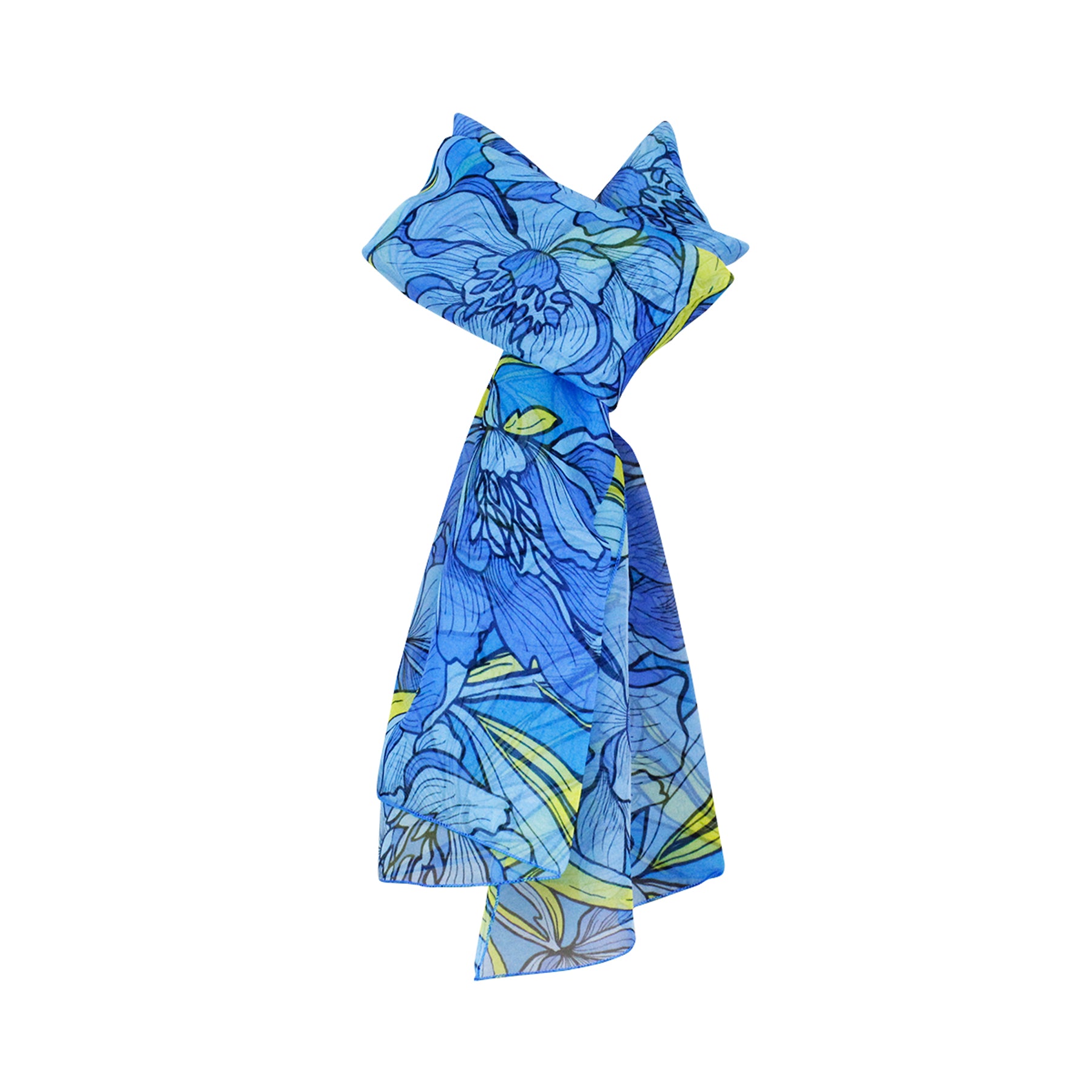 Paola silk scarf