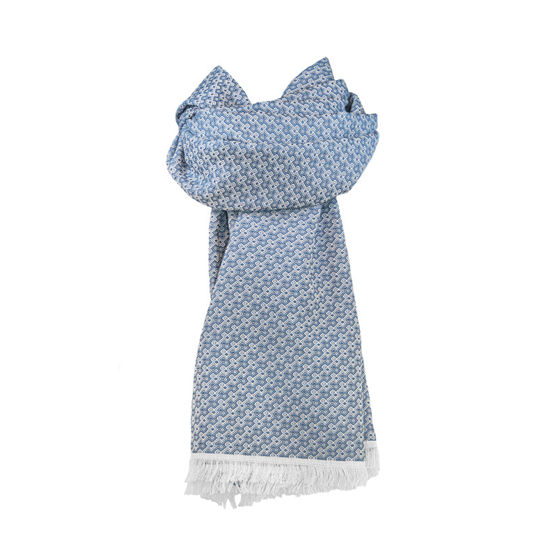 Echarpe coton laine soie Naël