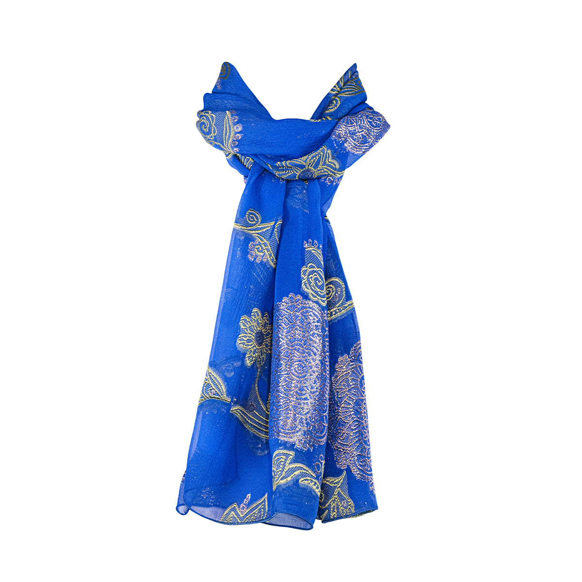 Foulard en soie lancé découpé Manon