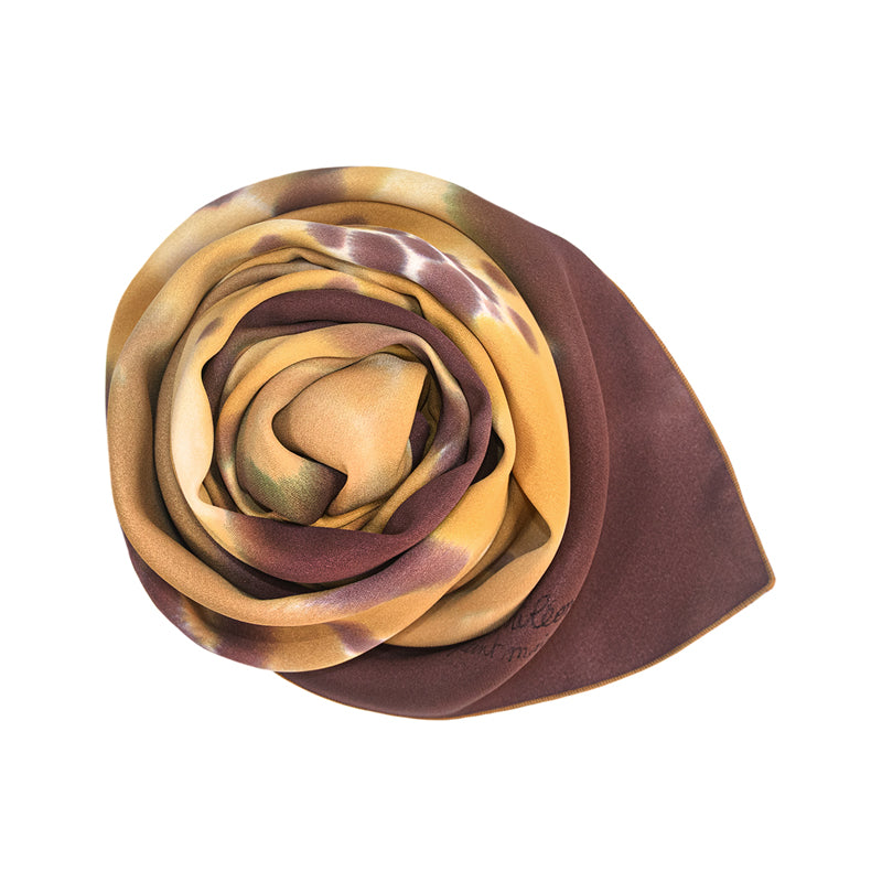 Grand foulard en soie peint à la main Sophia