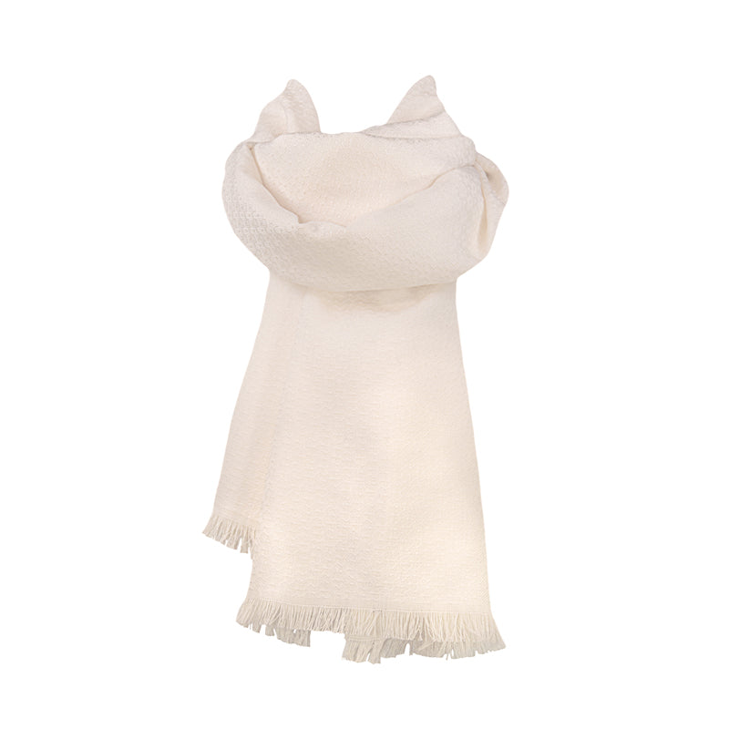 Echarpe coton laine soie Naël