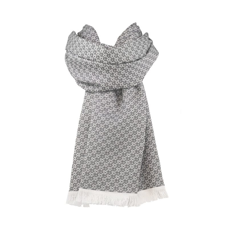 Echarpe coton laine soie Naël