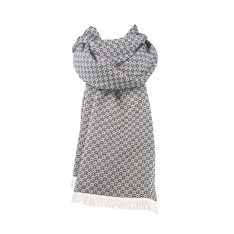 Echarpe coton laine soie Naël