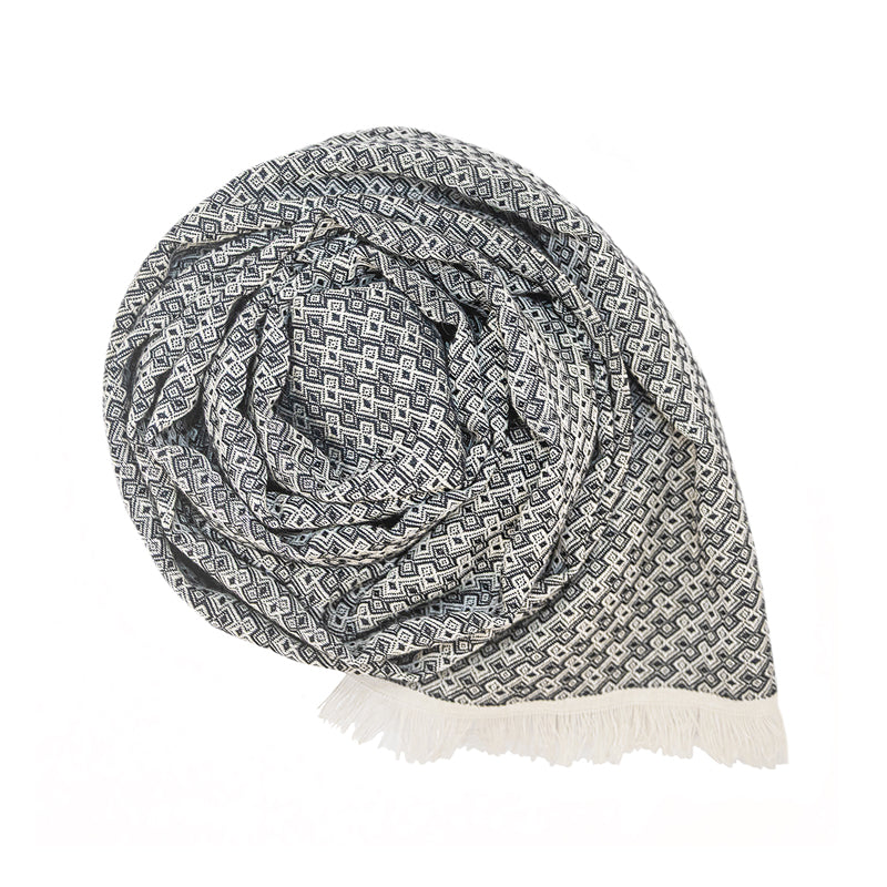 Echarpe coton laine soie Naël