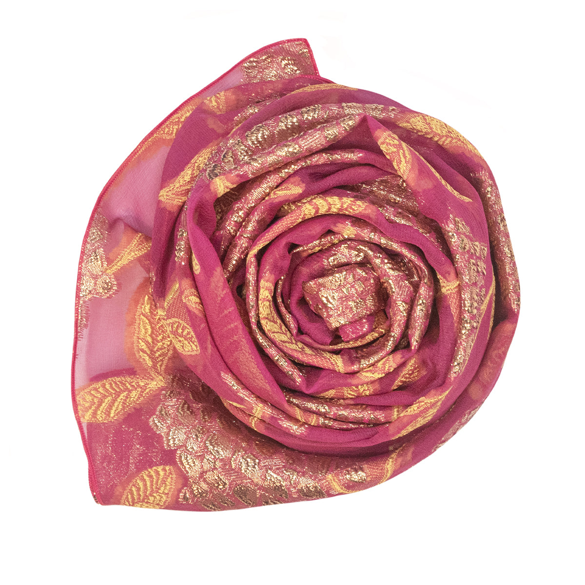 Foulard en soie lancé découpé Véronique