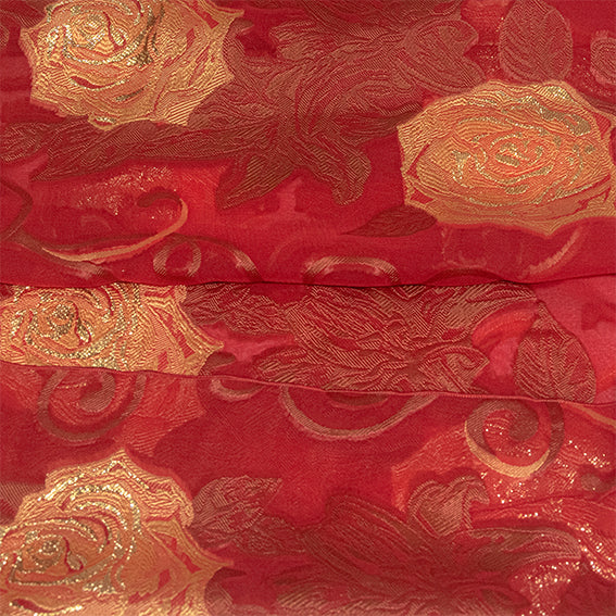 Foulard en soie lancé découpé Lili