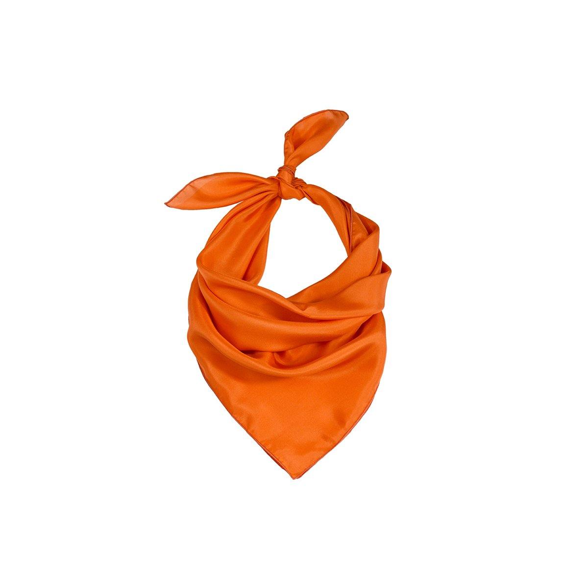 mascotte_orange_carre_bandana_soie_1_60x60cm-phileone-philéone-maison des canuts-boutique soie de lyon-made in france-fabrication française-lyon-croix rousse-accessoire de mode-accessoires textiles-soierie lyonnaise-carré de soie-pongé de soie-ponge-fabriqué en france