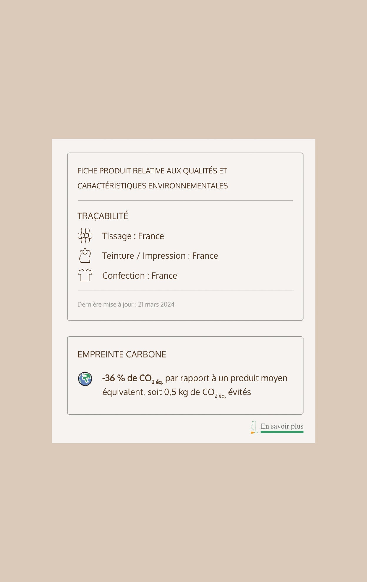 Traçabilité textile : participation à l’élaboration de la mise en place d’une méthodologie avec le cabinet La Belle Empreinte
