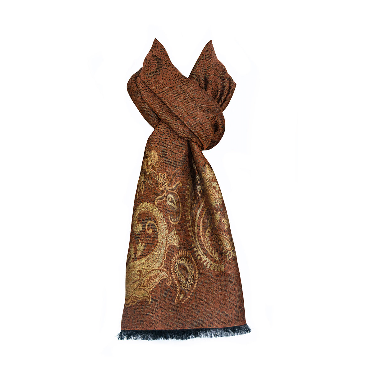 Jade wool and silk scarf