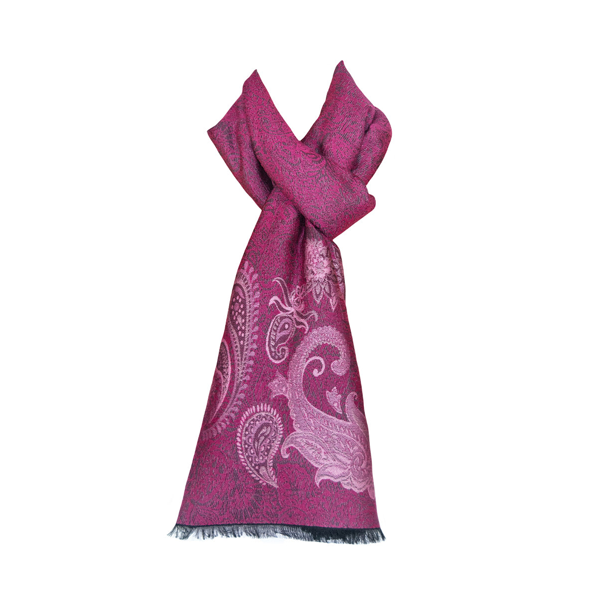 Jade wool and silk scarf