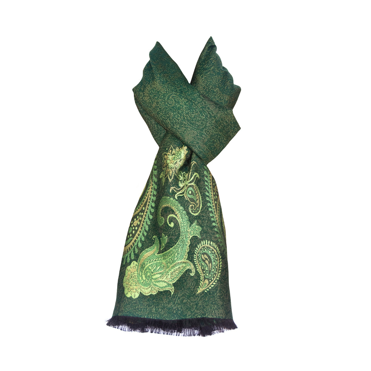 Jade wool and silk stole