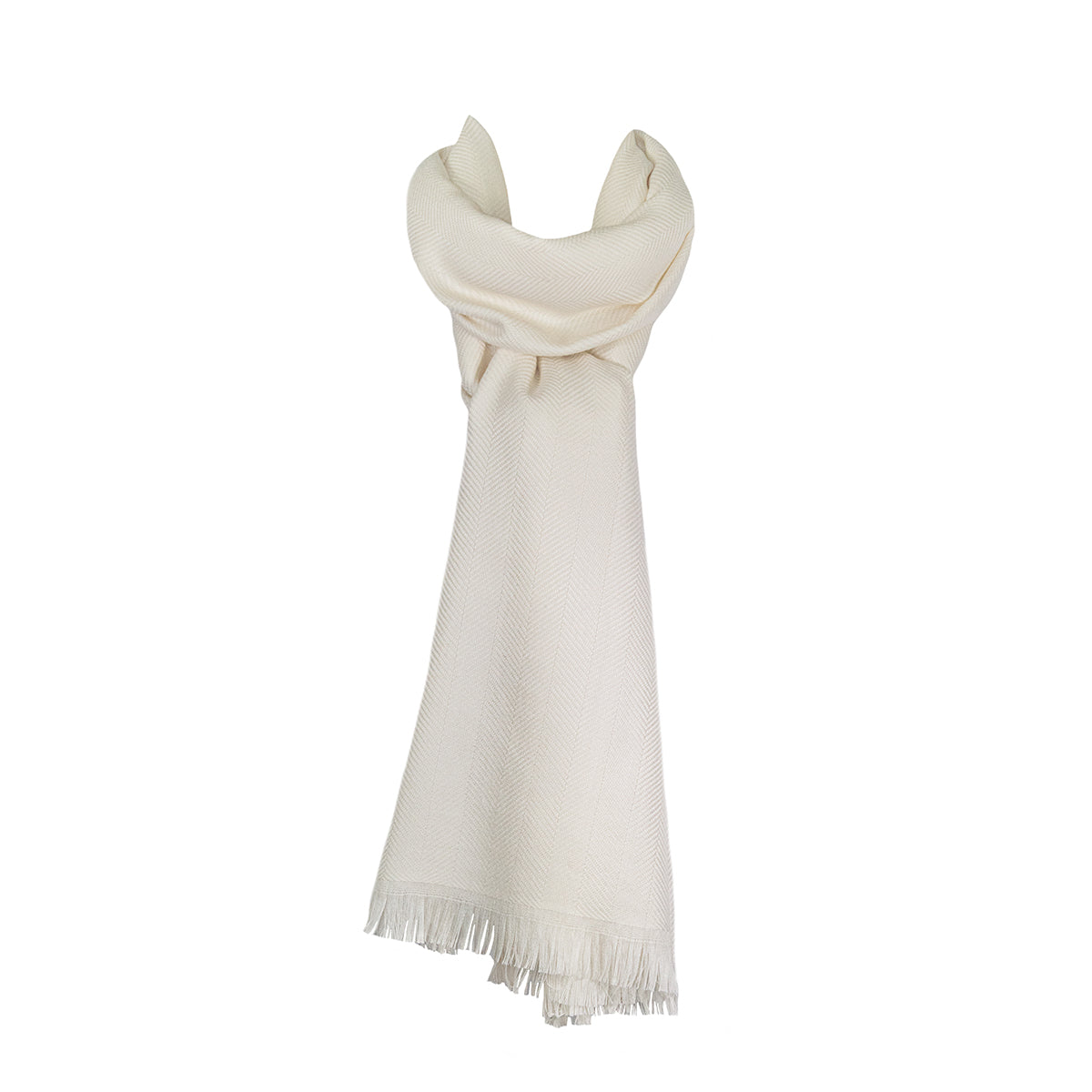 Angel wool and silk scarf