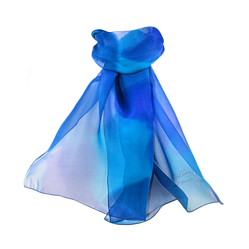 Foulard en soie peint à la main Ava