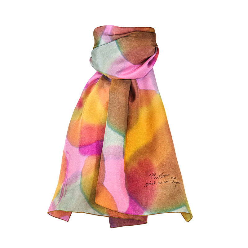 Foulard en soie peint à la main Billie