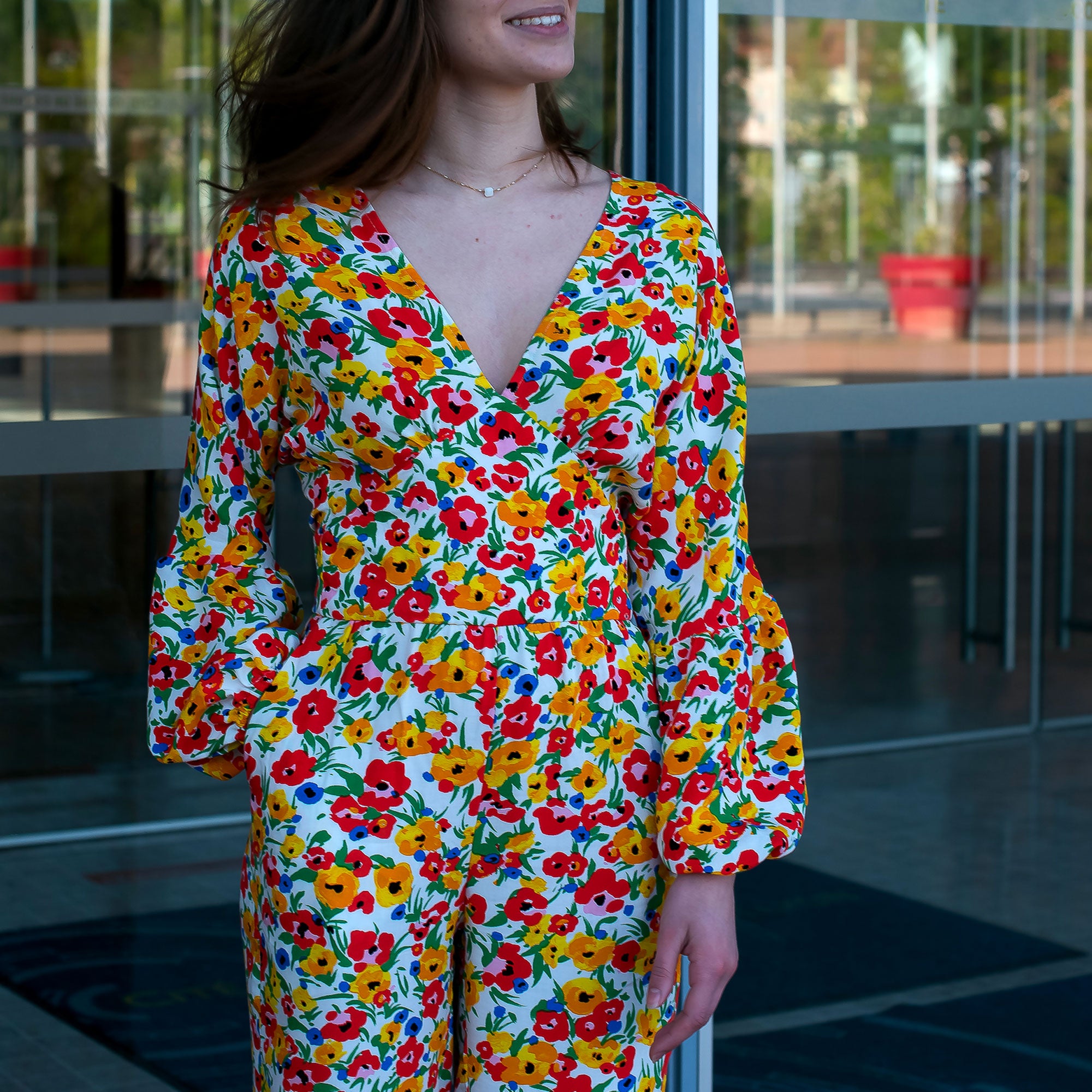 Flora jumpsuit - Pouch sewing pattern 