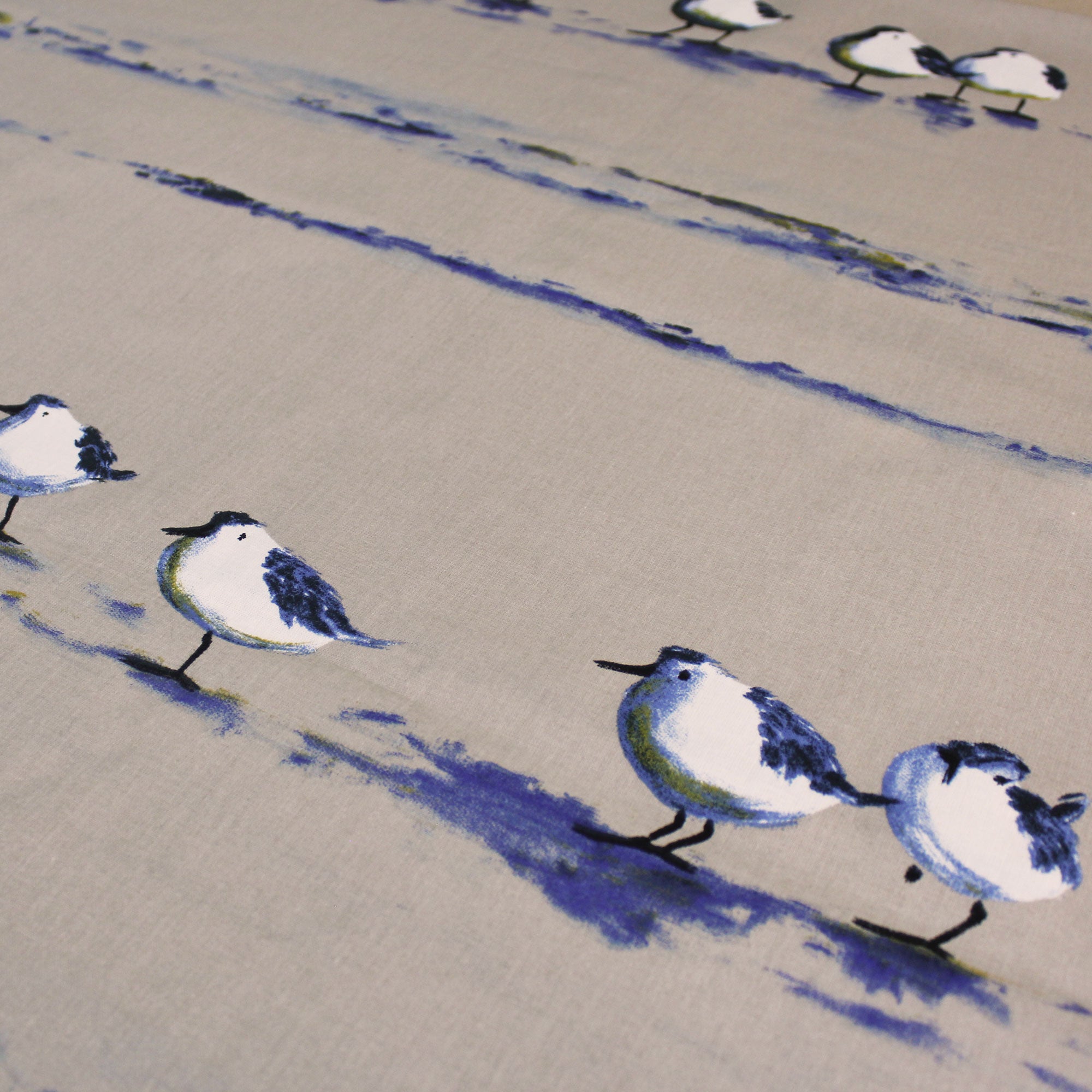 Tissu en coton enduit imprimé oiseaux - Philéone