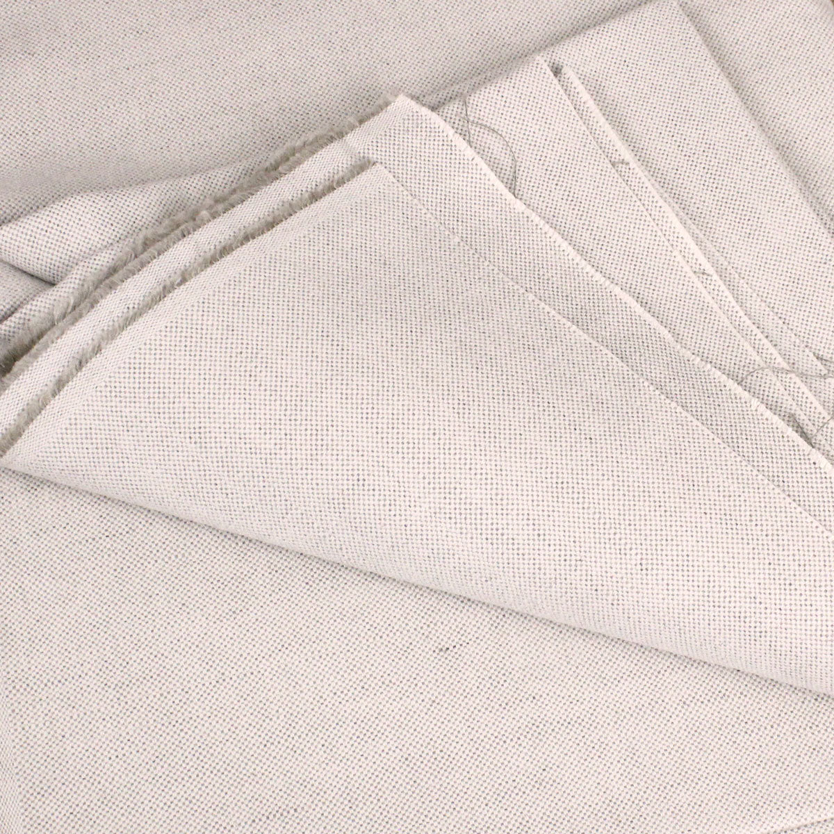 Tissu en lin et coton beige chiné - AERO METIS