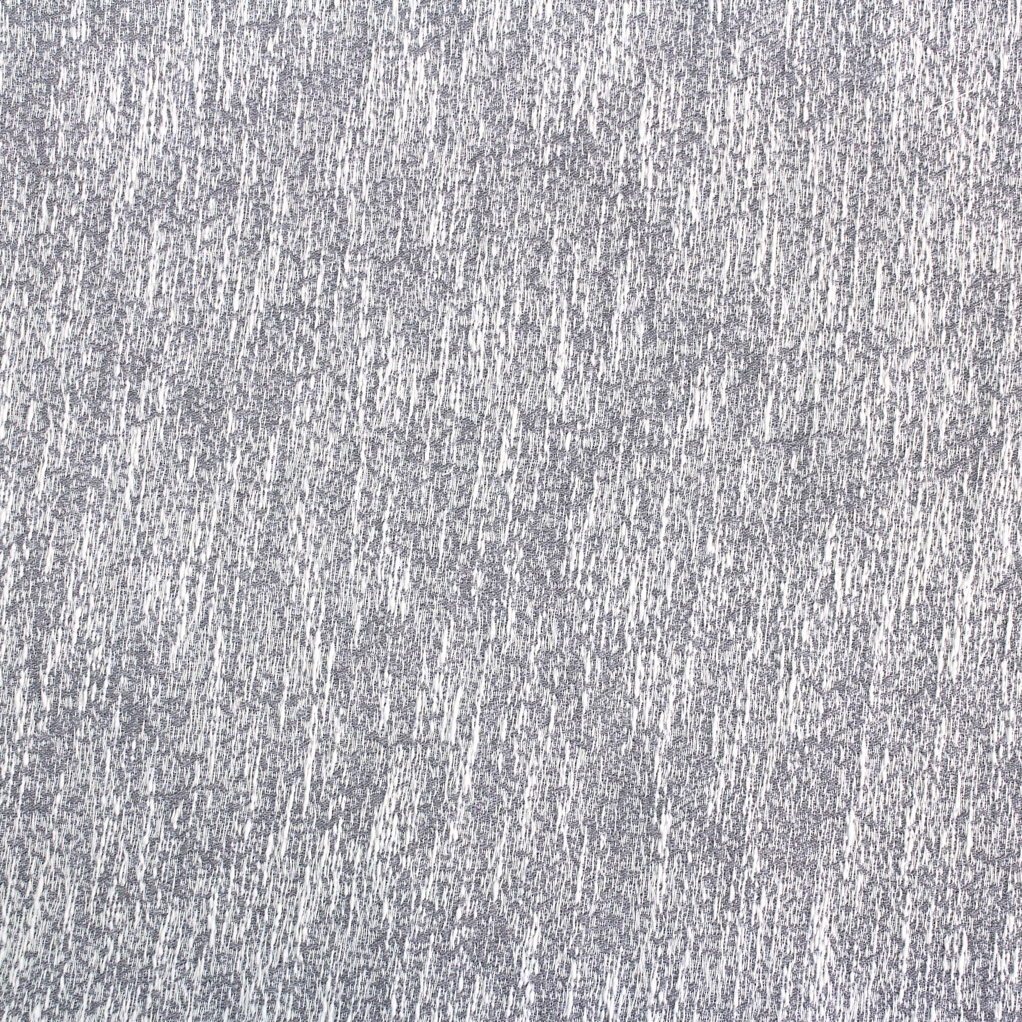Tissu jacquard en coton chiné gris et blanc
