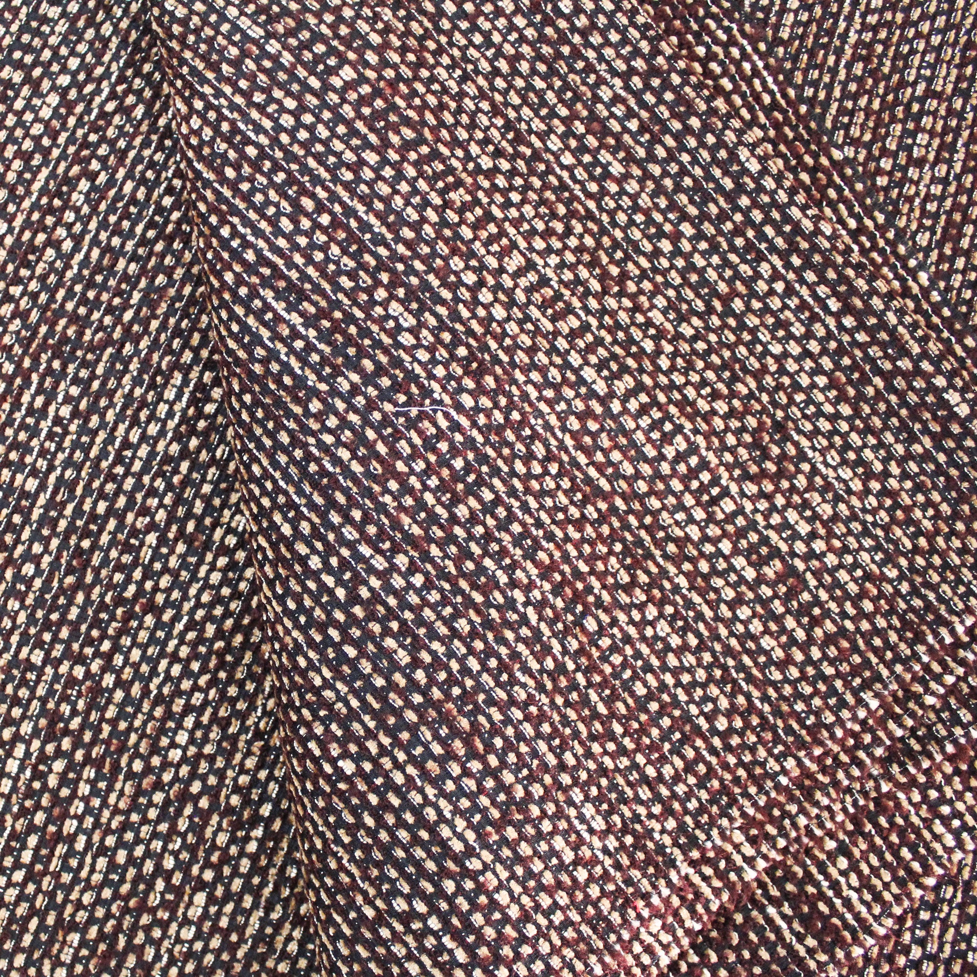 brown stripe acrylic jacquard fabric