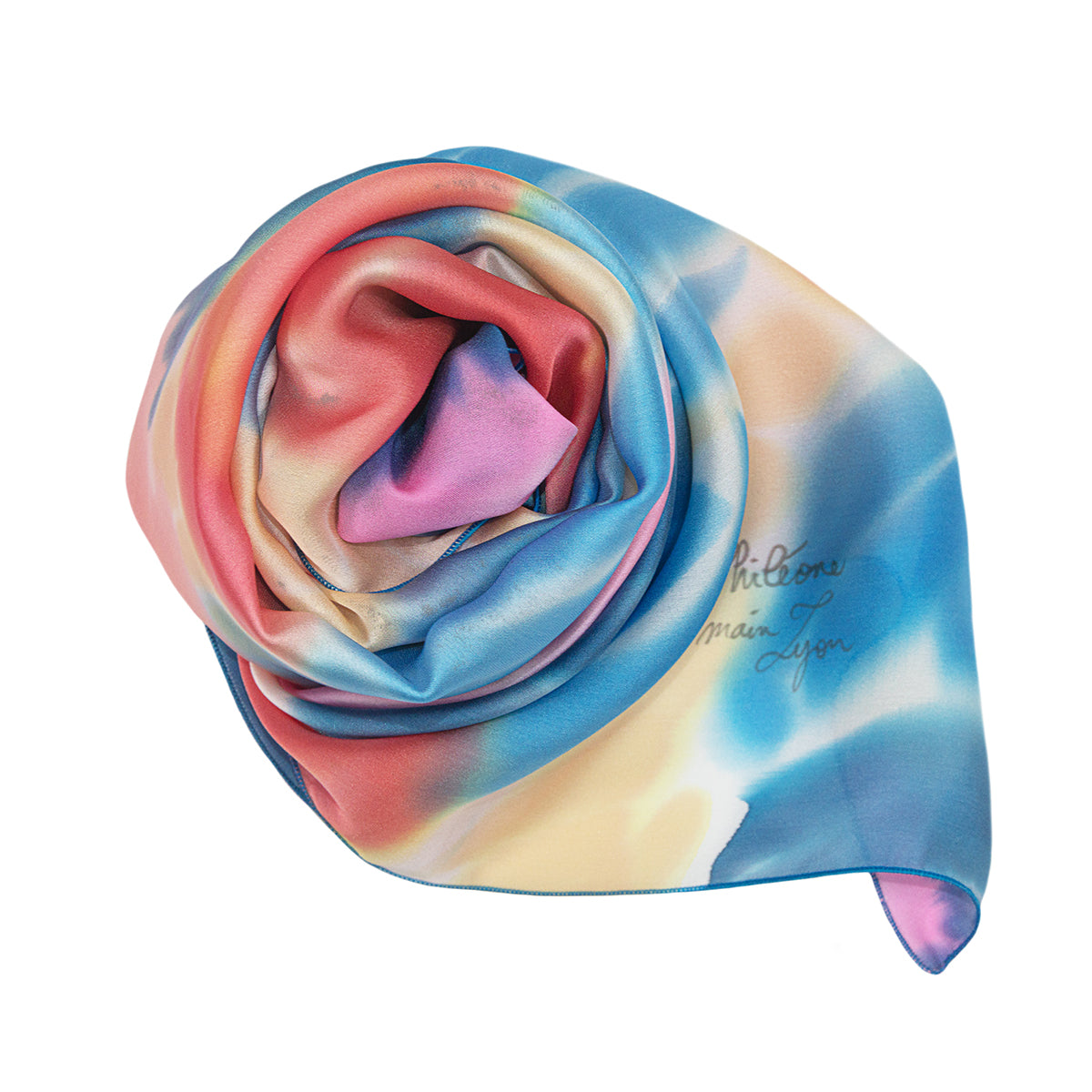 Foulard en soie peint à la main Julia