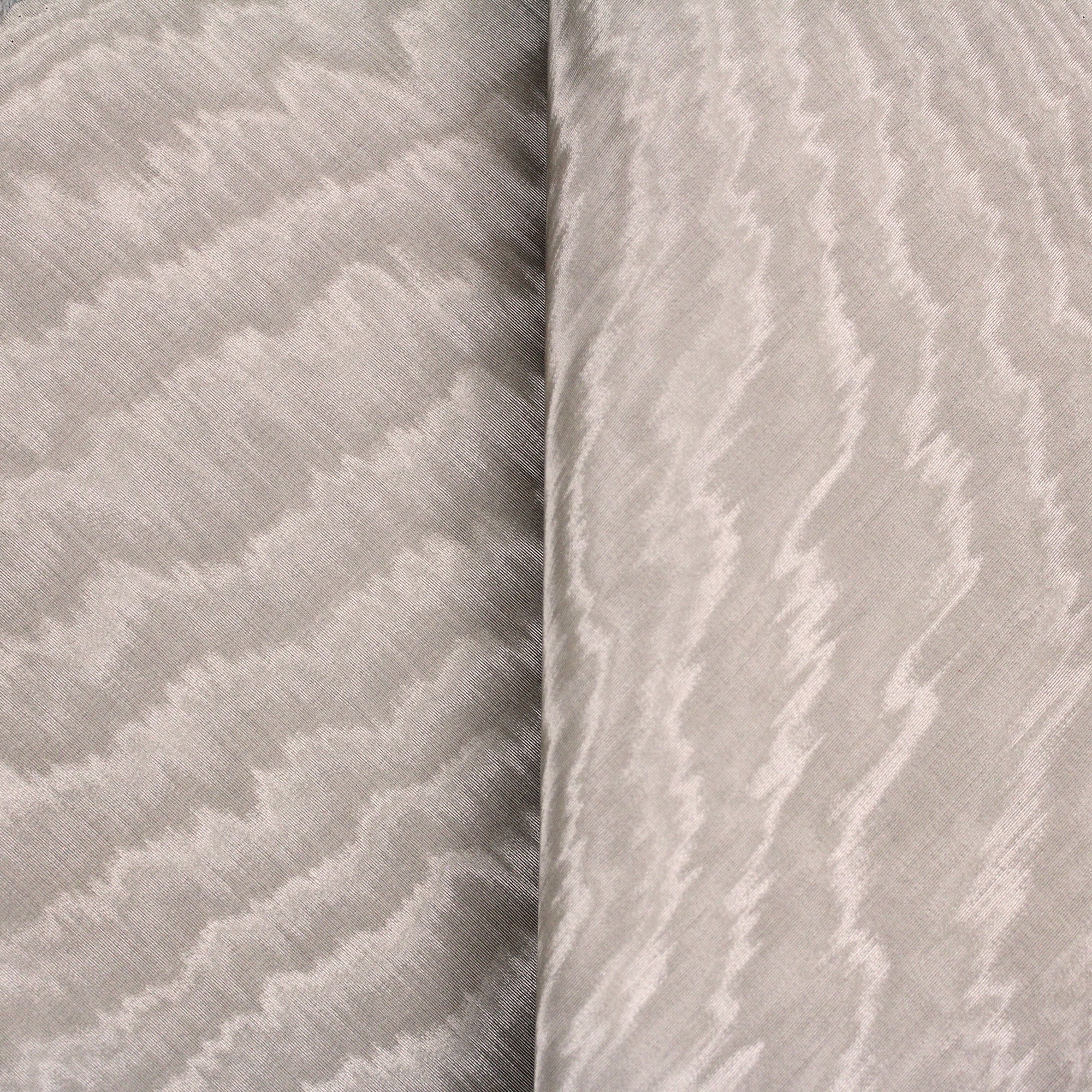 Coupon de tissu moiré en viscose et coton beige sable 150 x 280 cm