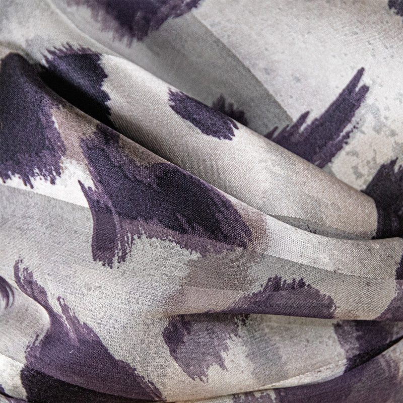 Foulard en soie Prune