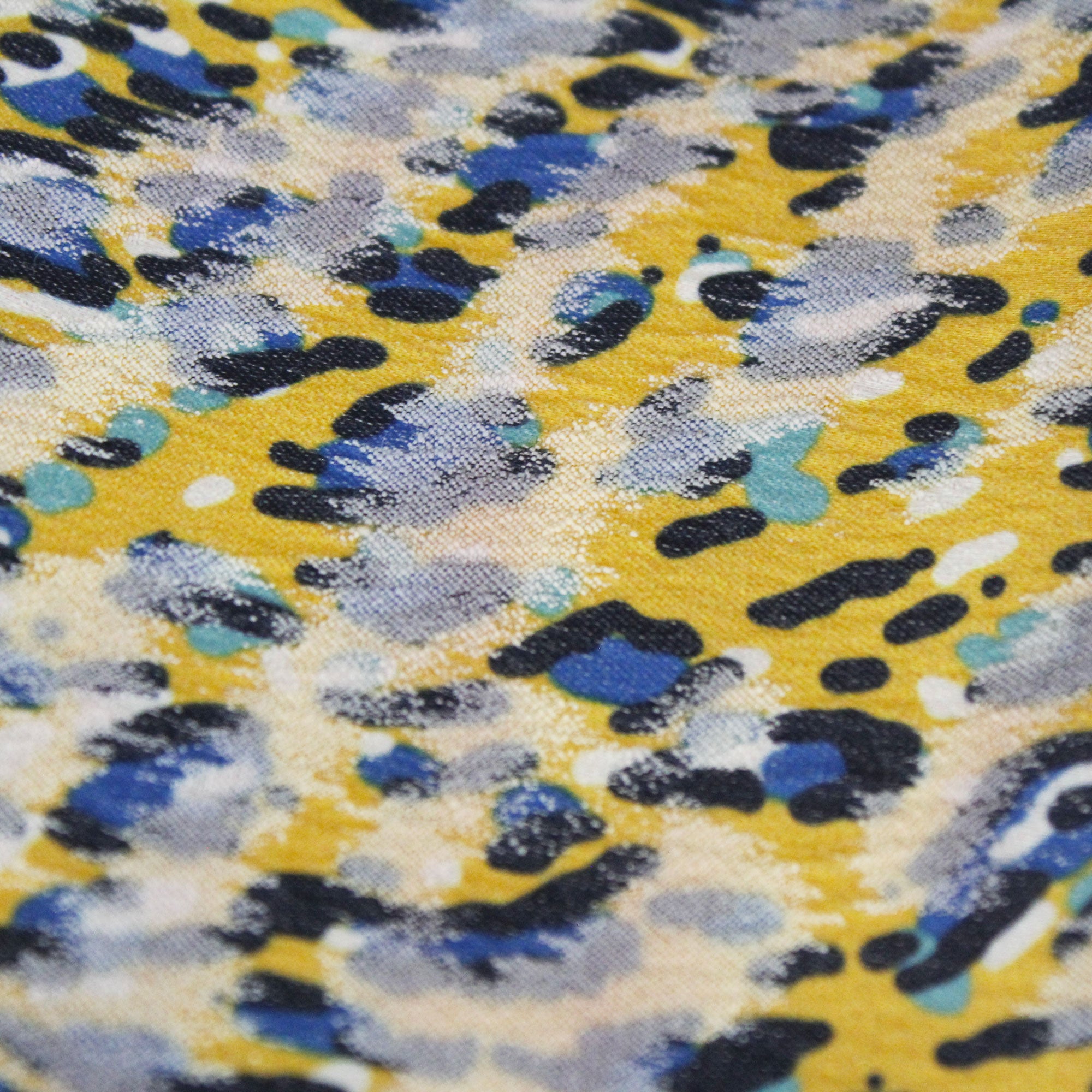 Tissu léopard en coton et polyester