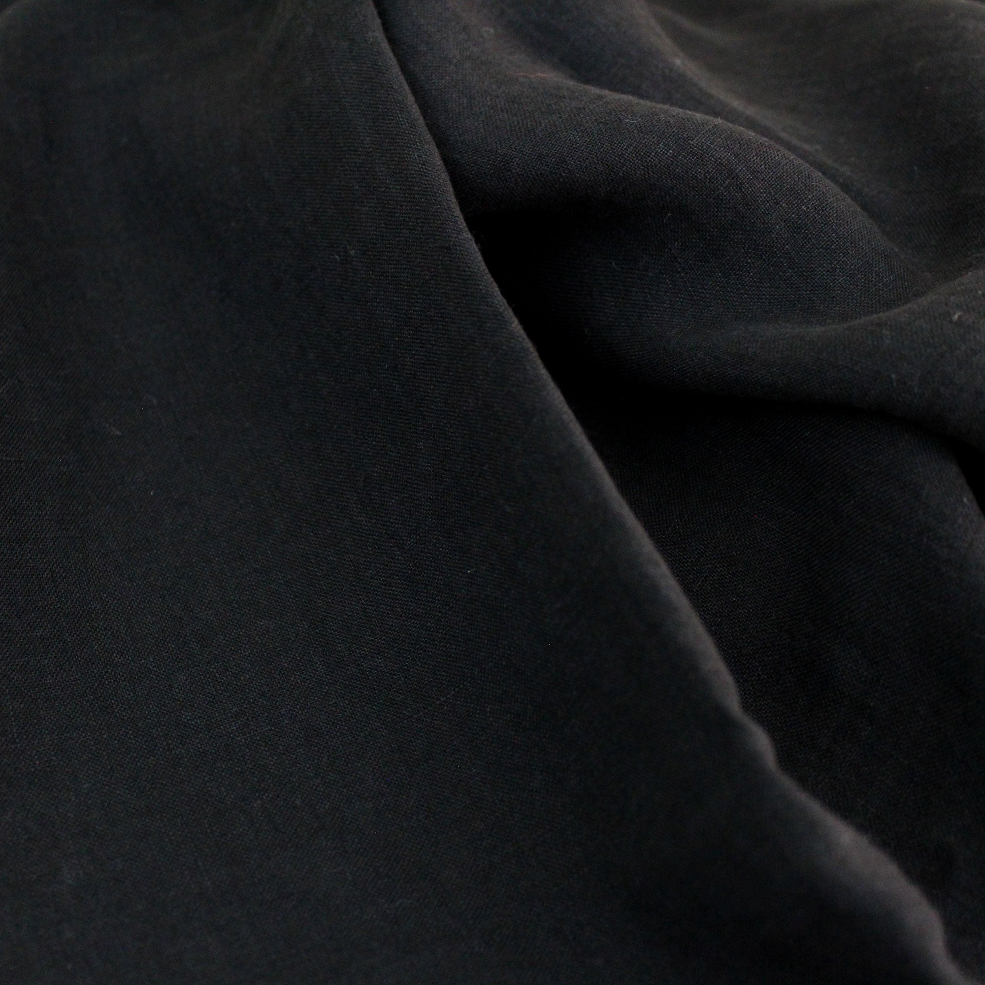 Coupon de tissu en lin noir 140 x 200 cm