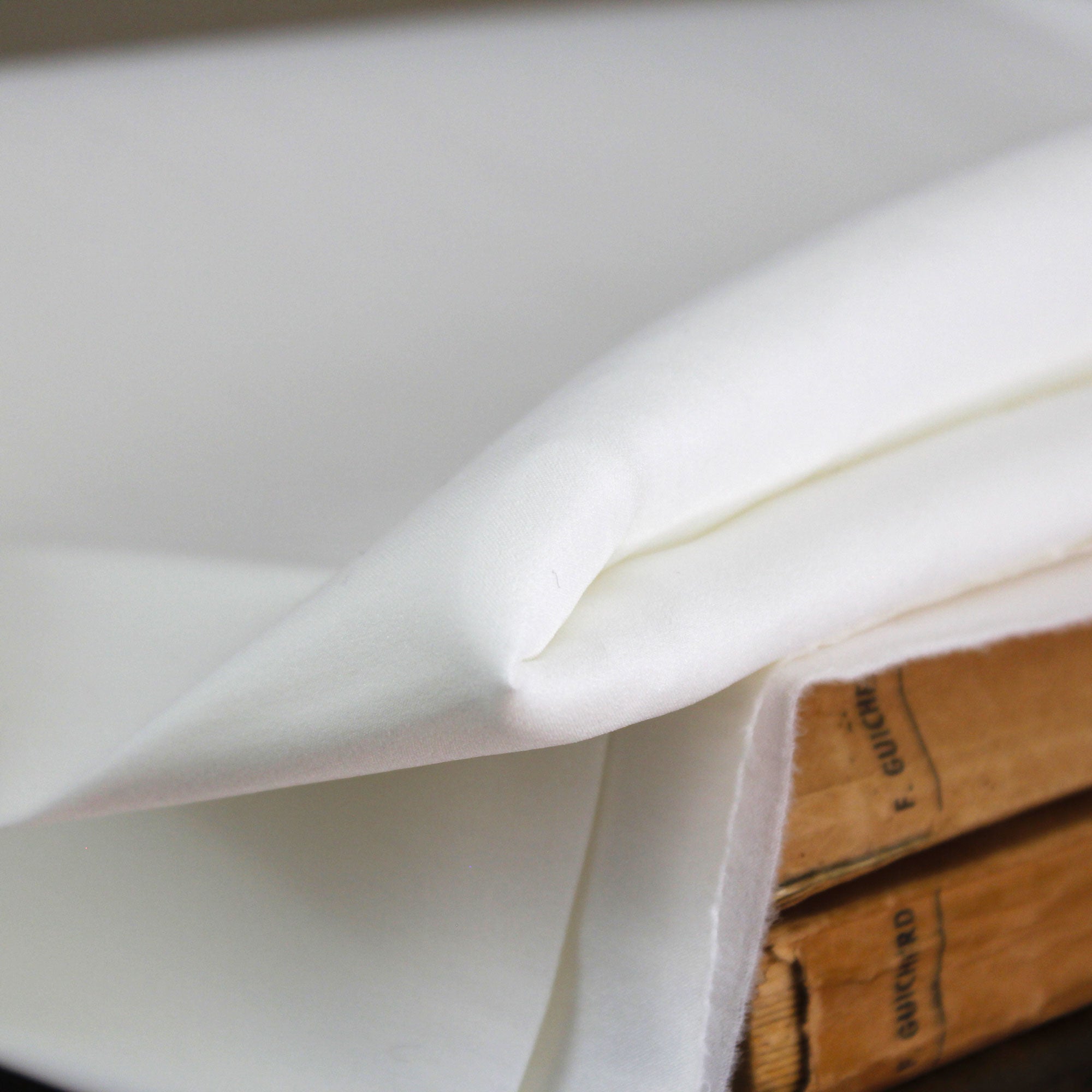 White silk, polyamide and lycra fabric