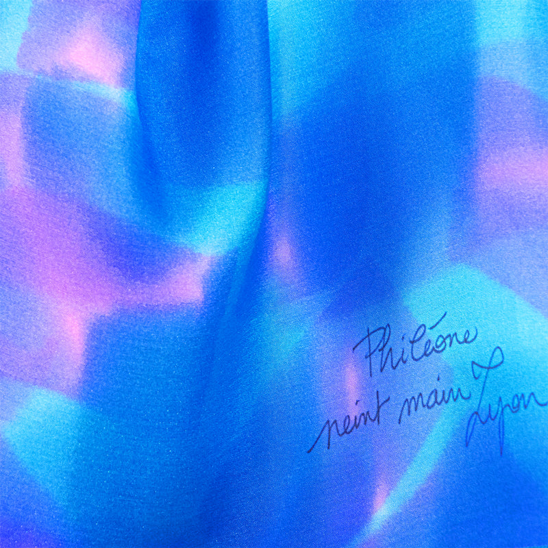Foulard en soie peint à la main Vanessa