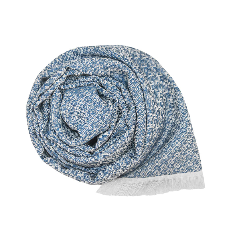 Echarpe coton laine soie Naël