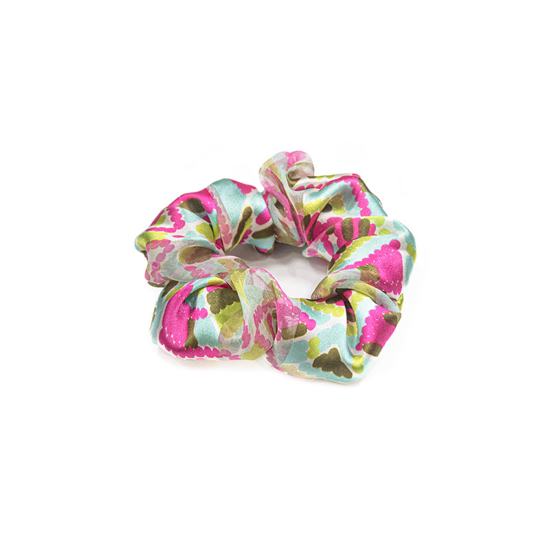 Chouchou imprimé en soie