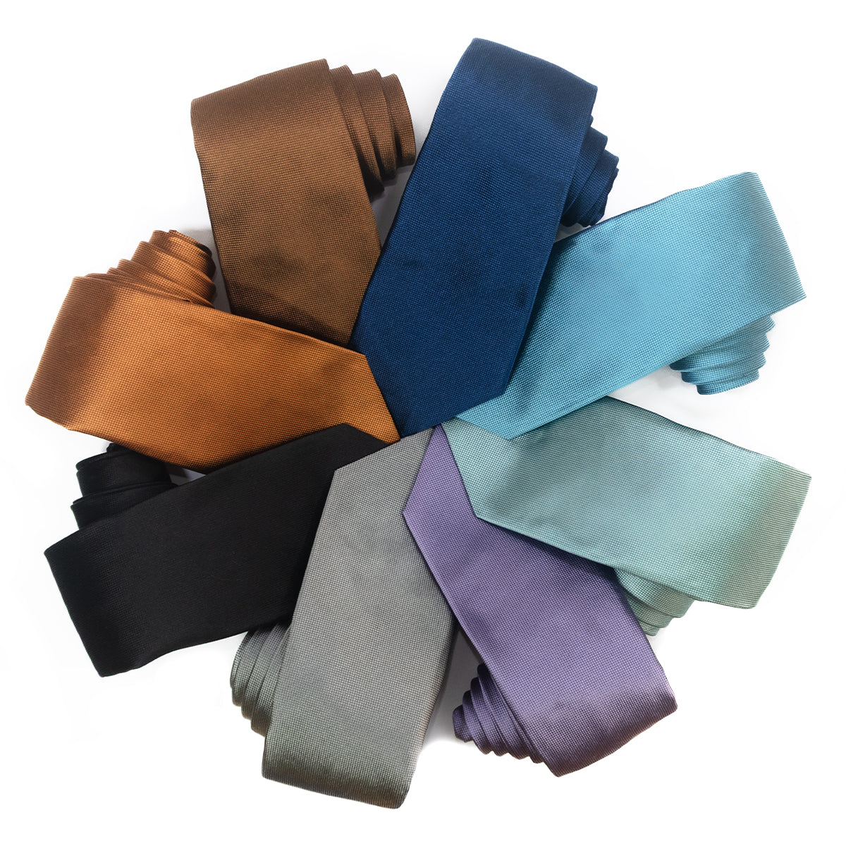 Cravate en soie Jacquard Unie Ludo
