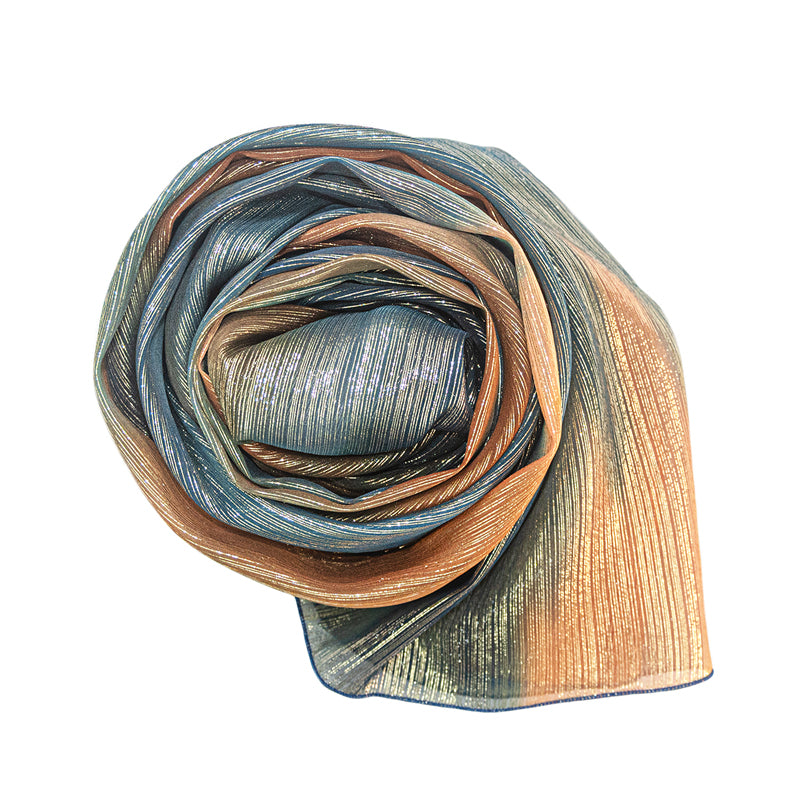 Etole en soie lurex Ambre