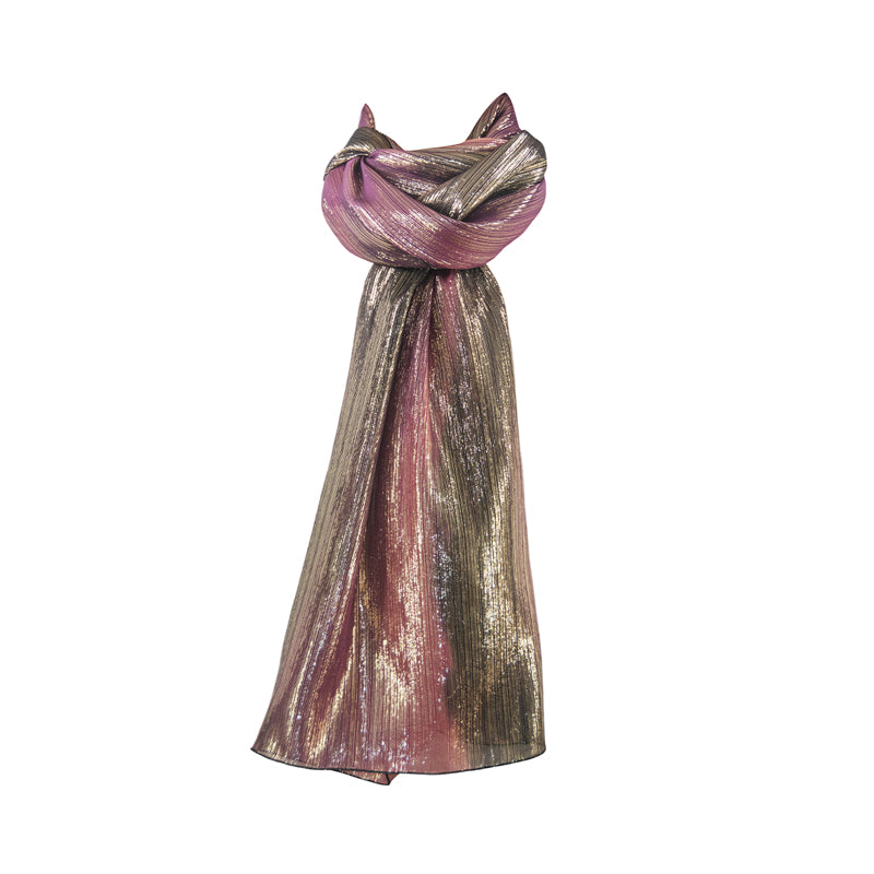Etole en soie lurex Ambre