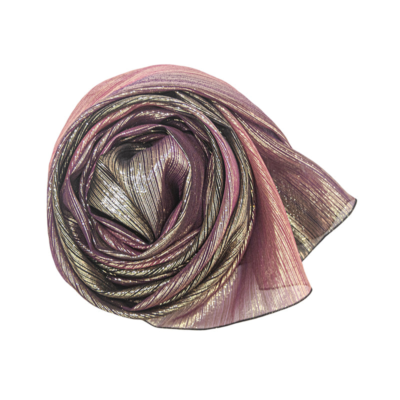 Etole en soie lurex Ambre