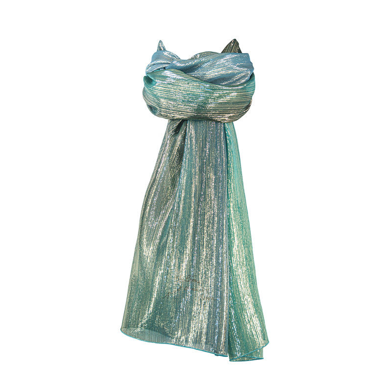 Etole en soie lurex Ambre