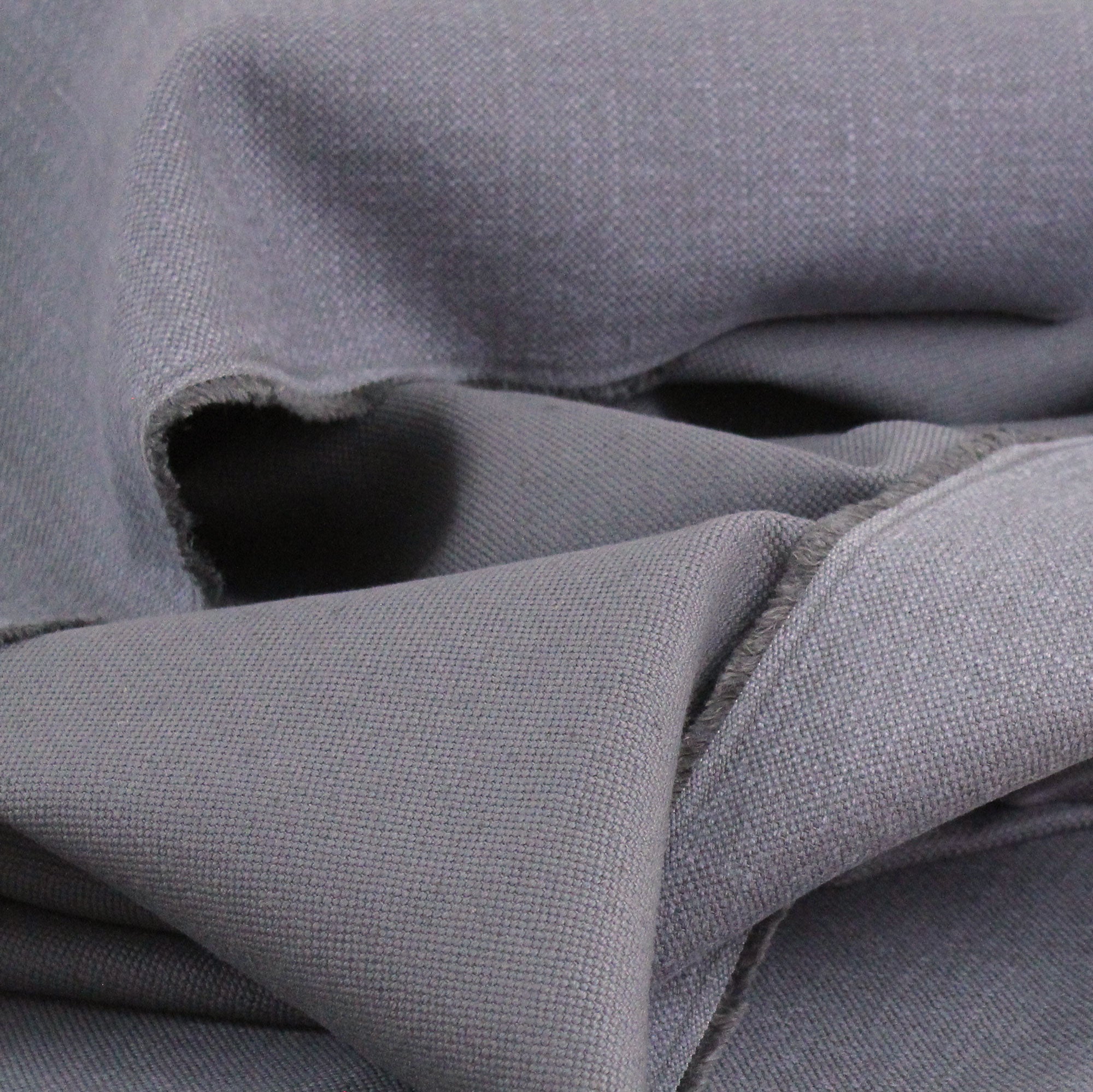 Tissu en lin et coton gris pierre - Philéone